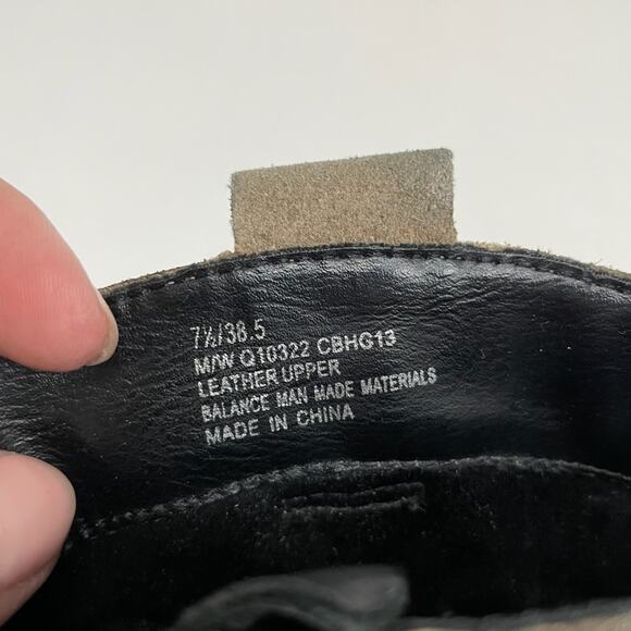 Korks By Kork-Ease Cassandra Ankle Boots Western Harness Suede Tan Gray 7.5 - Picture 9 of 9